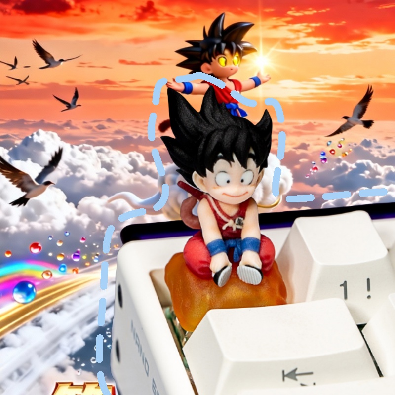 Gaming Accessories Japan - غطاء مفتاح فني من الراتنج بتصميم