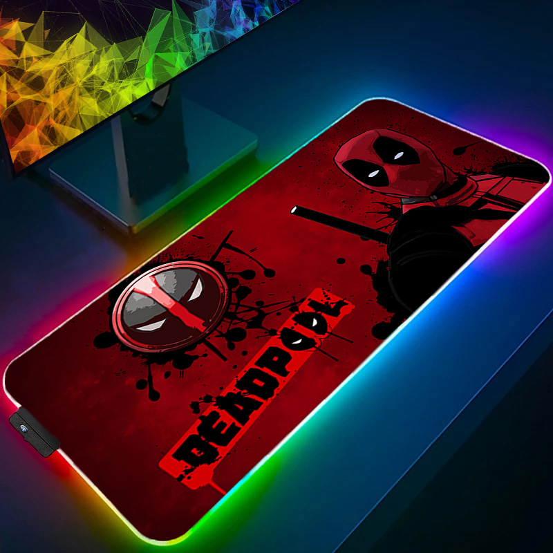 Gaming Accessories Desktop - لوحة ماوس LED للألعاب بإضاءة خلفية