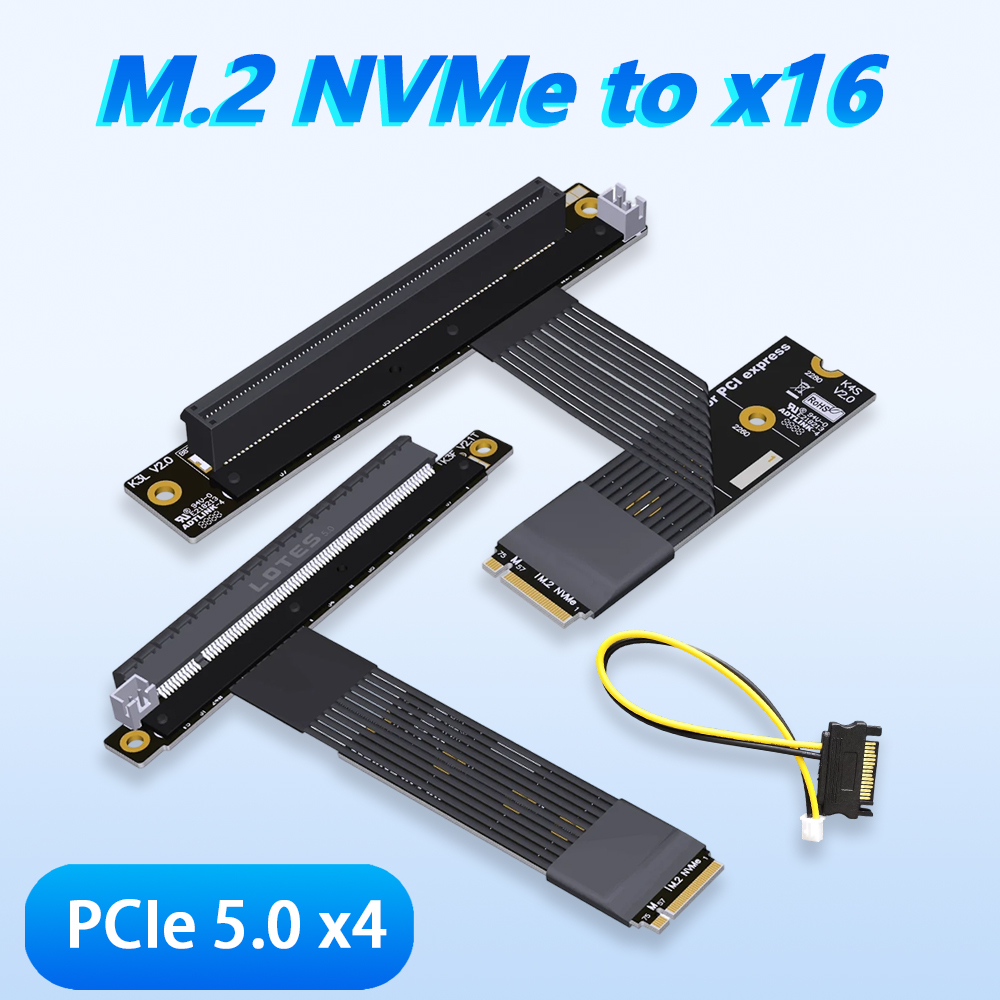 Vertical Gpu Bracket - كابل رايزر ADT-LINK M.2 NGFF NVMe