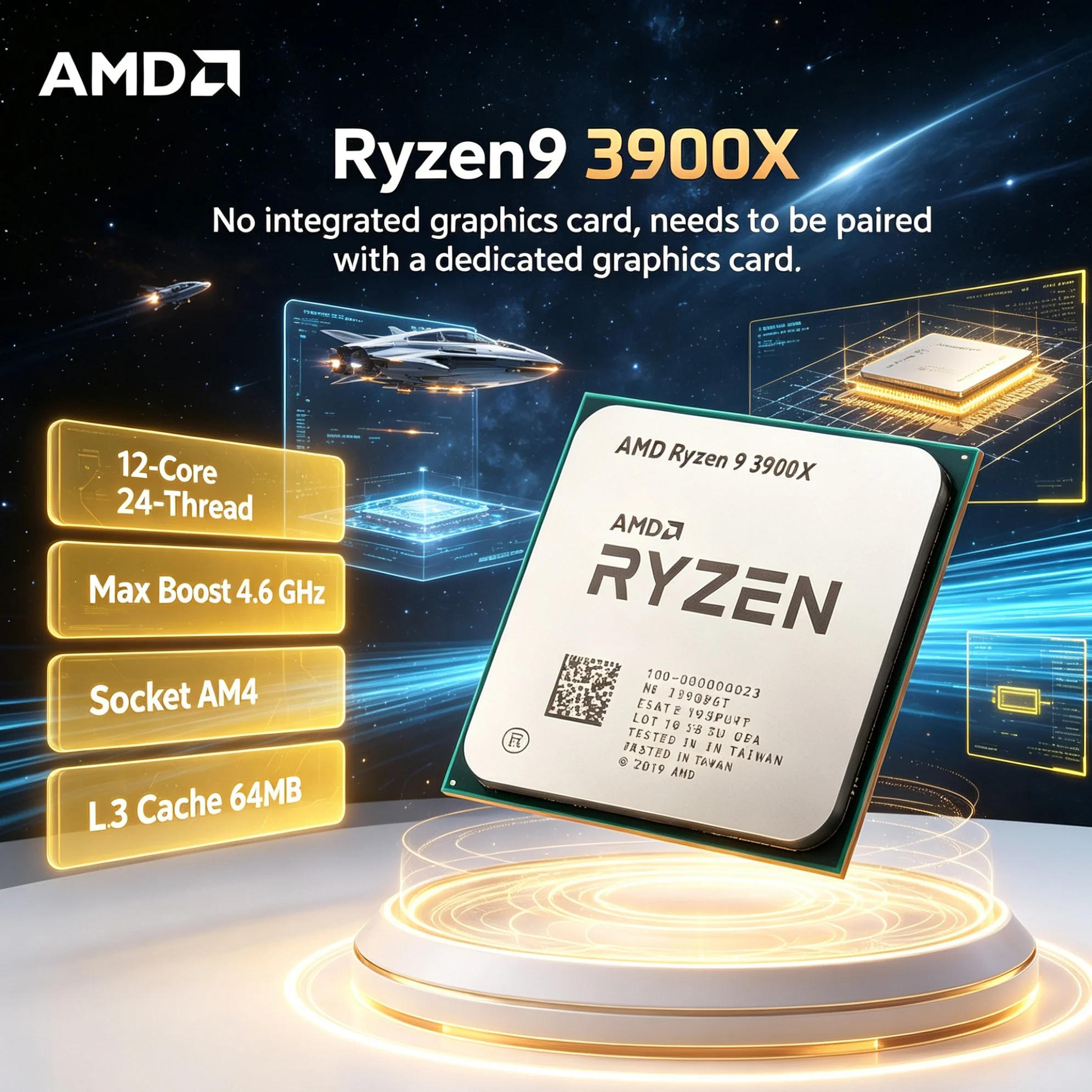 Amd Cpu Ryzen 9 - معالج AMD Ryzen 9 3900X بسرعة