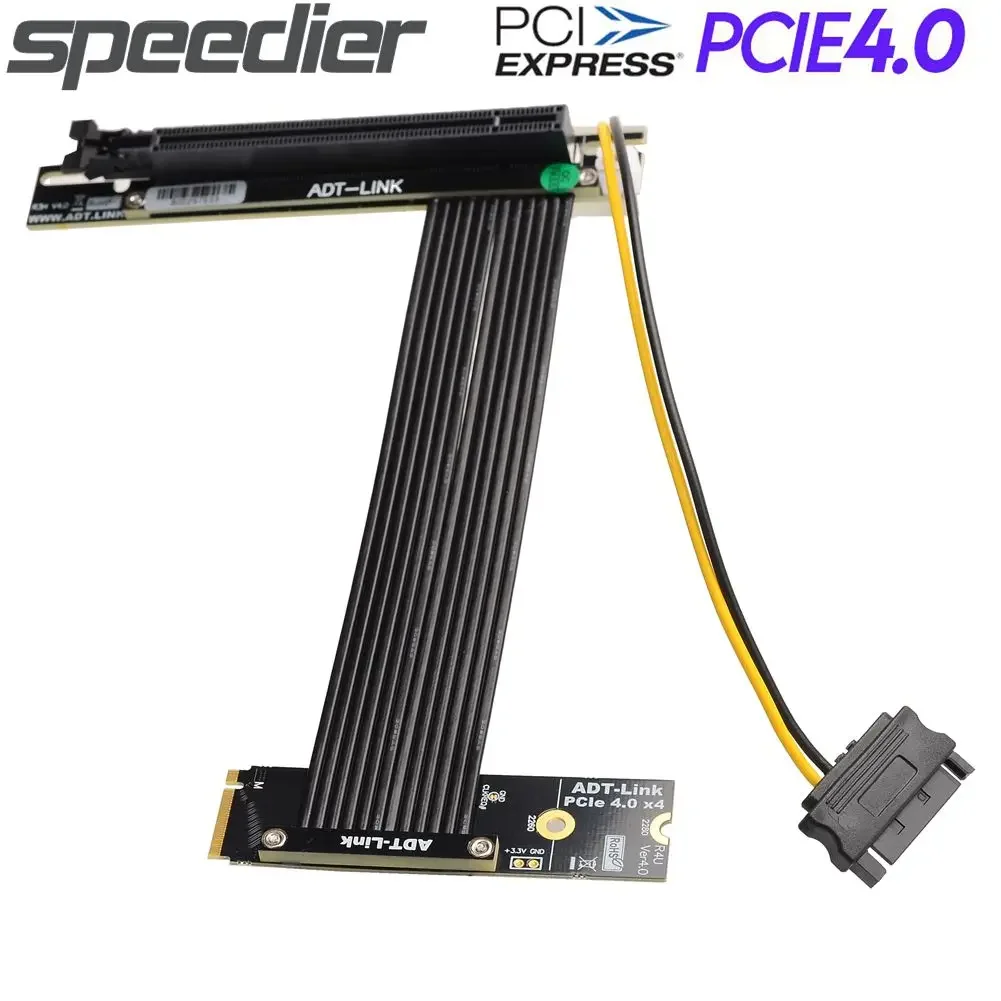 كابل تمديد ADT-Link العالمي PC - مراجعة Vertical Gpu Bracket وسعره