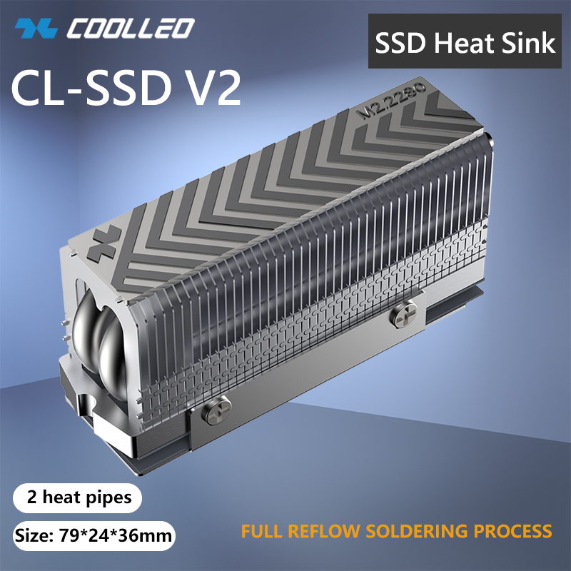 مبرد COOLLEO M.2 2280 NVMe SSD - مراجعة M2 Heatsink Cooler وسعره