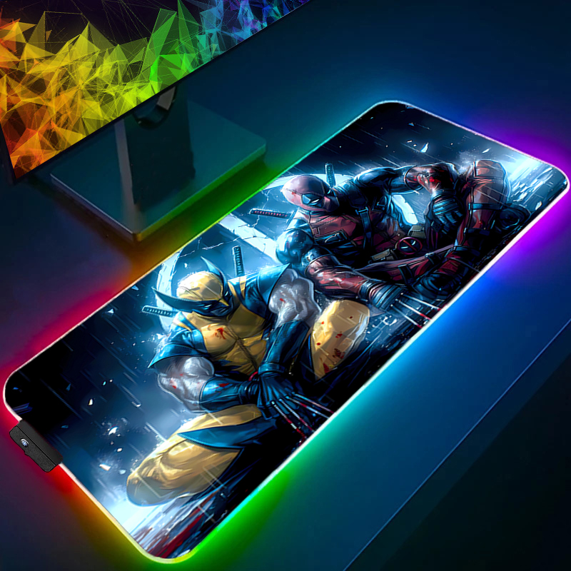 لوحة ماوس LED للألعاب بإضاءة خ - مراجعة Gaming Accessories Desktop وسعره