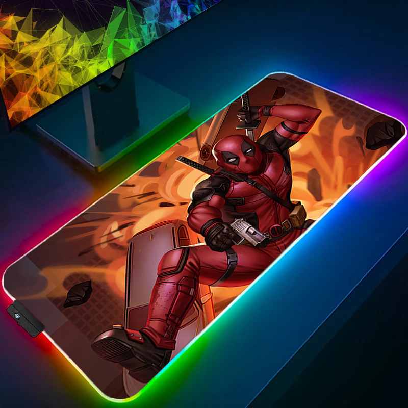 لوحة ماوس LED للألعاب بإضاءة خ - مراجعة Gaming Accessories Desktop وسعره