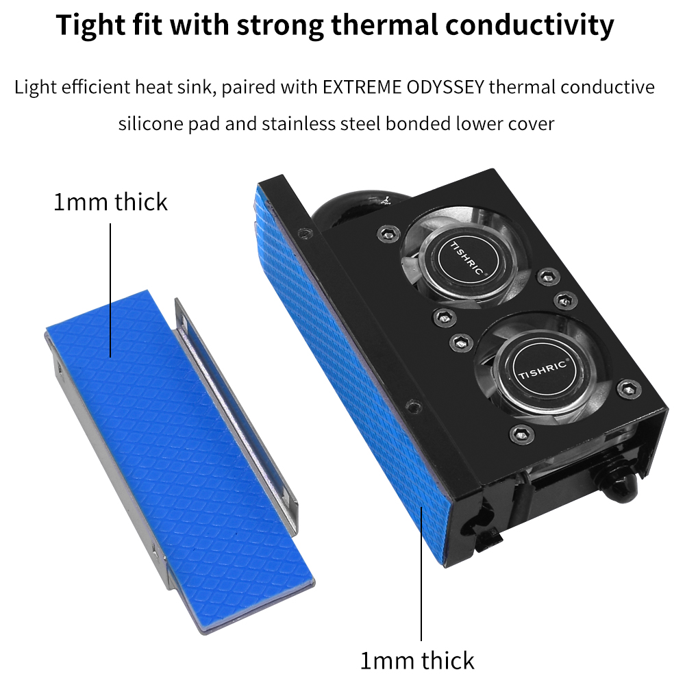 TISHRIC RGB M.2 القرص الصلب تب - مراجعة M2 Heatsink Cooler وسعره