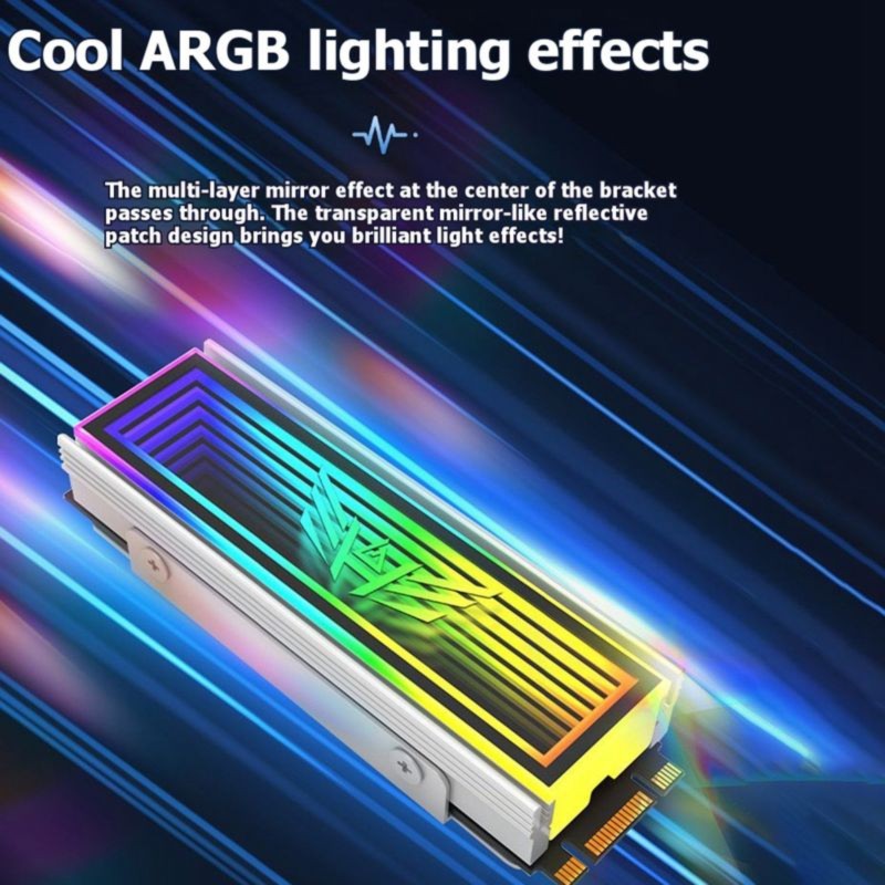 مبرد DT21 5V ARGB Sync M.2 SSD - مراجعة M2 Heatsink Cooler وسعره
