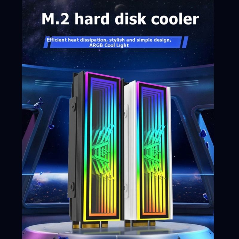 مبرد DT21 5V ARGB Sync M.2 SSD - مراجعة M2 Heatsink Cooler وسعره
