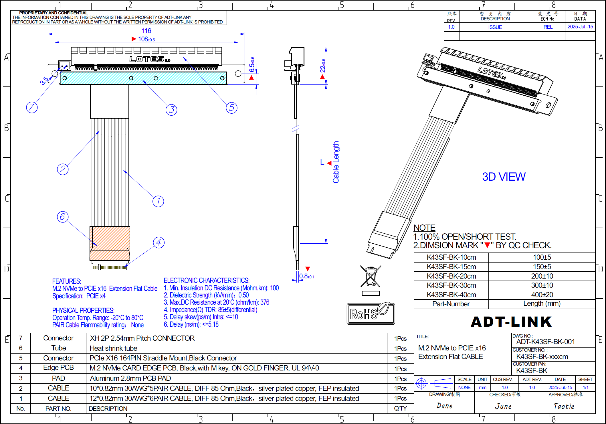 كابل رايزر ADT-LINK M.2 NGFF N - مراجعة Vertical Gpu Bracket وسعره
