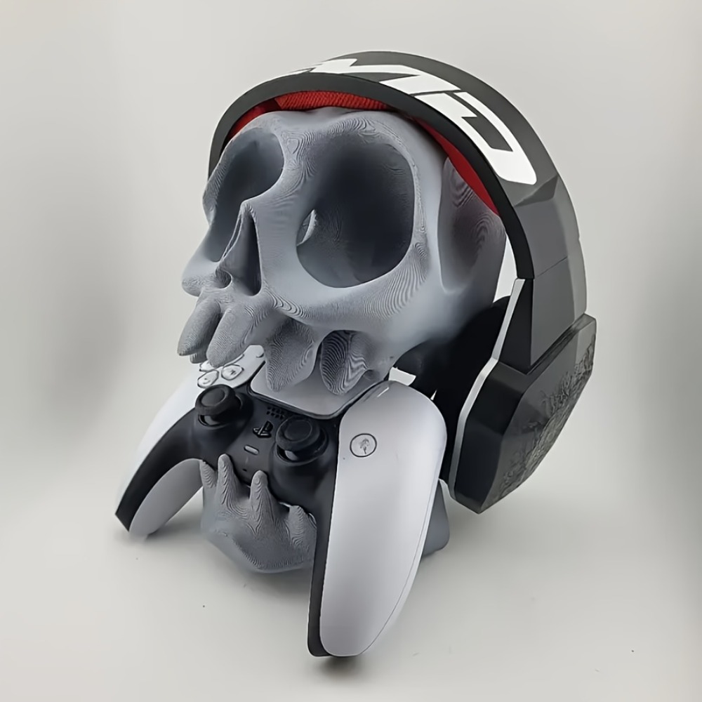 حامل تحكم على شكل جمجمة وحامل  - مراجعة Gaming Accessories Desktop وسعره