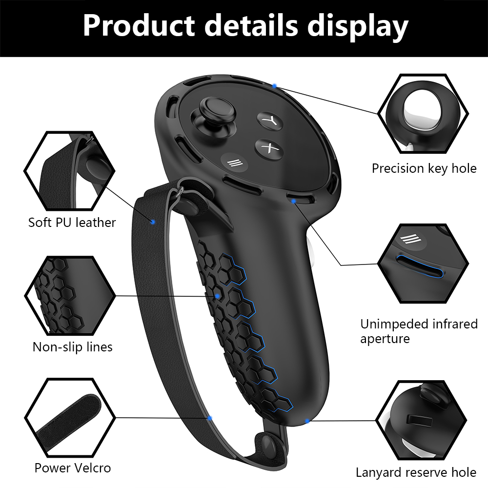 HUADAI جديد VR اكسسوارات الغطا - مراجعة Controller Grip Cover وسعره
