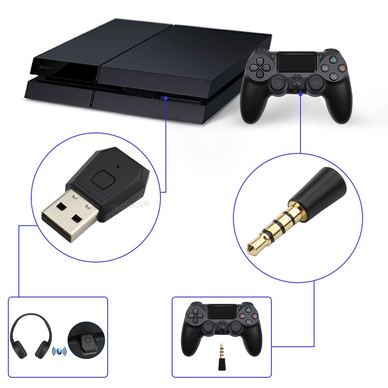 محول USB لاسلكي لوحدة تحكم PS4 - مراجعة Gaming Accessories Playstation وسعره