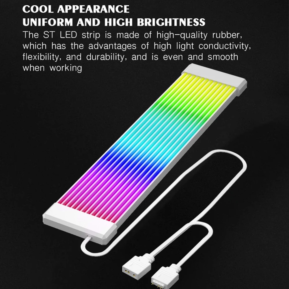 PC RGB شرائط مصباح مناسبة لكاب - مراجعة Vertical Gpu Bracket وسعره