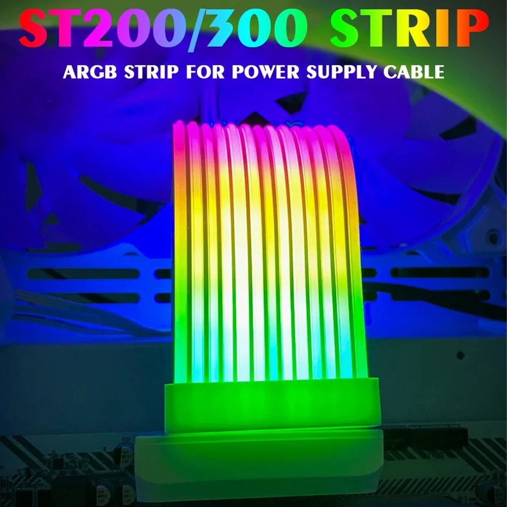 PC RGB شرائط مصباح مناسبة لكاب - مراجعة Vertical Gpu Bracket وسعره