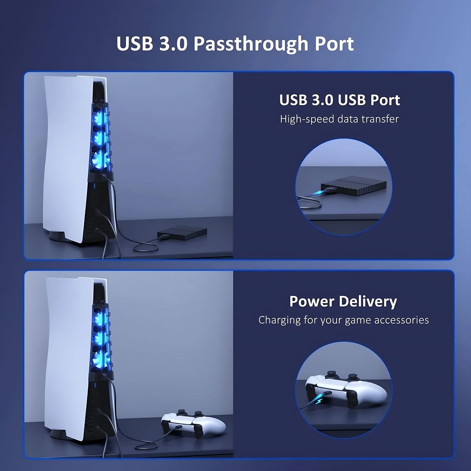 مروحة تبريد مع إضاءة LED لجهاز - مراجعة Gaming Accessories Playstation وسعره