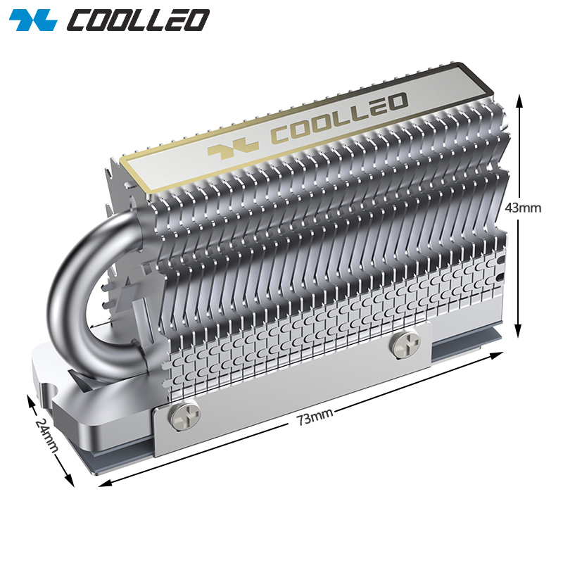COOLLEO HR-09 M.2 2280 SSD الم - مراجعة M2 Heatsink Cooler وسعره