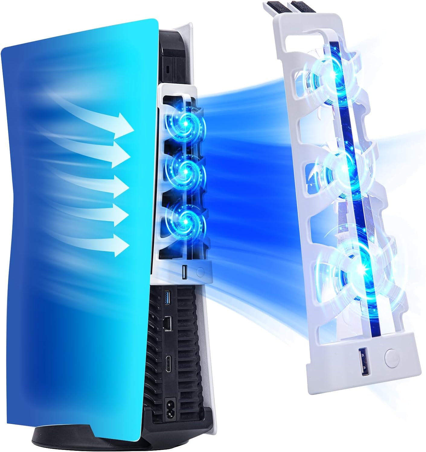 مروحة تبريد صامتة لجهاز PS5 مع - مراجعة Gaming Accessories Playstation وسعره