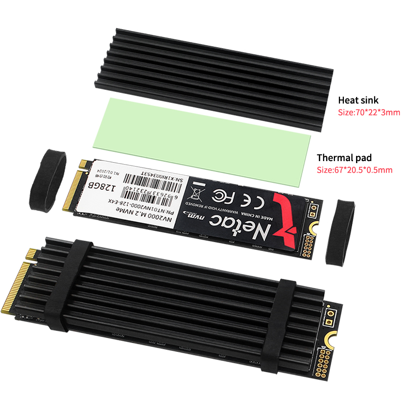 M.2 SSD المبرد مشعاع ألومنيوم  - مراجعة M2 Heatsink Cooler وسعره